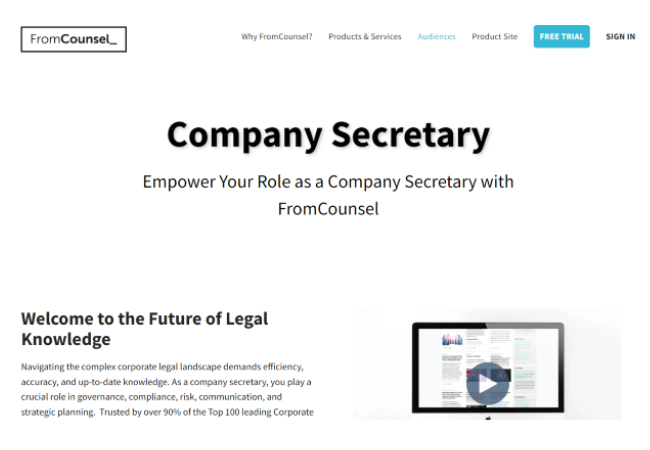 Company Secretary web