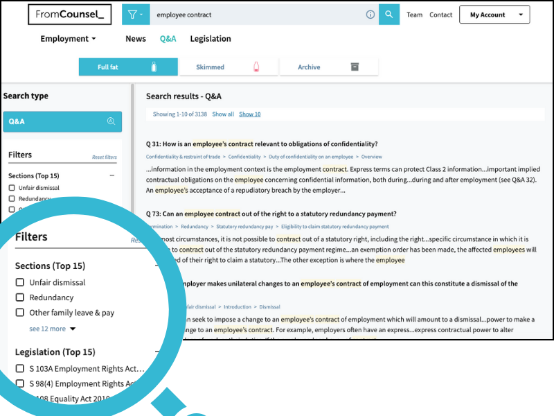 FC Employment Knowledge User guide - magnify